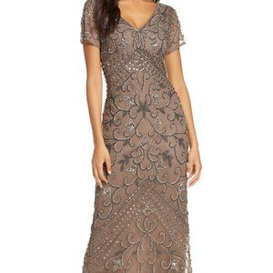 Pisarro Nights Beaded Longline Gown